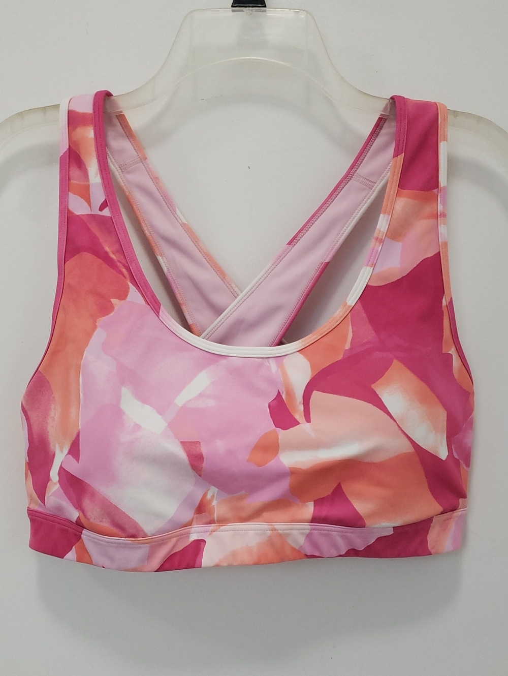 〰️Ideology〰️ Abstract Print Cross Back Sports Bra XL